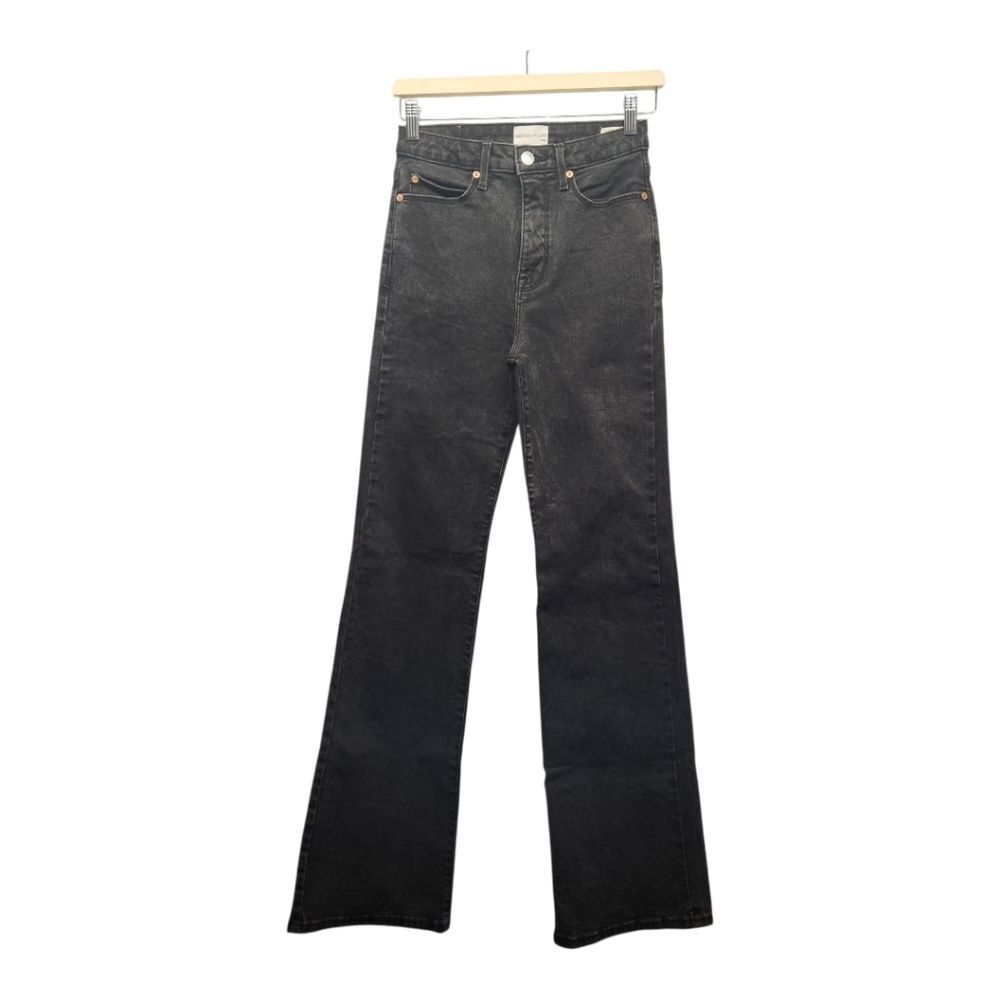 Avec Les Filles Women's Size 26 It Girl Flare Leg High Rise Dark Wash Jeans